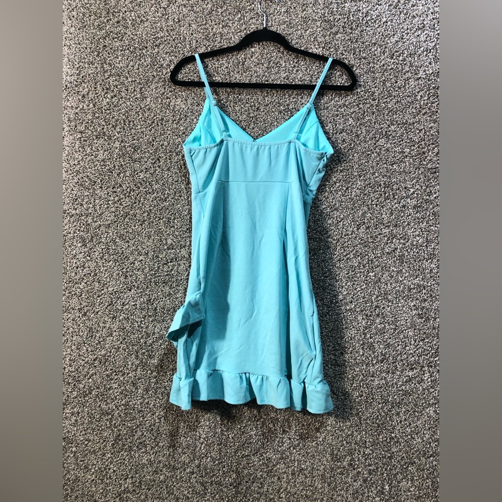 NWT ROYLAMP Summer Bodycon Dress, Turquoise, Size Small - Picture 5 of 6